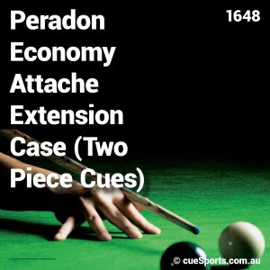 Peradon Economy Attache Extension Case Two Piece Cues