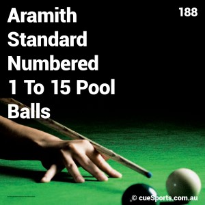 Aramith Standard Numbered 1 To 15 Pool Balls
