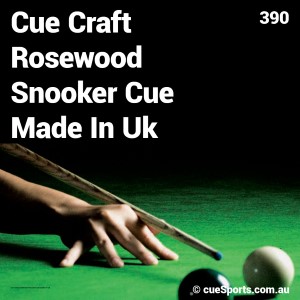 Cue Craft Rosewood Snooker Cue Made In Uk